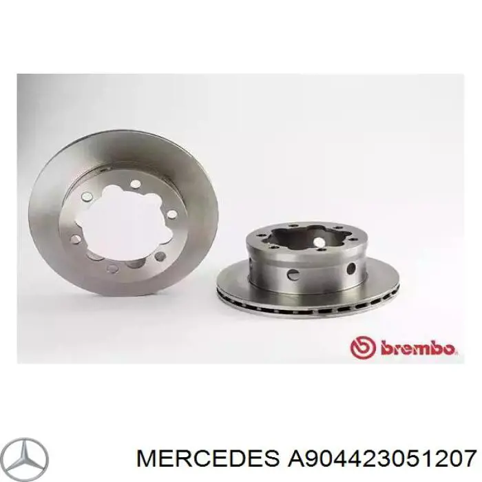 Купити A904423051207 Mercedes Диск заднього гальма