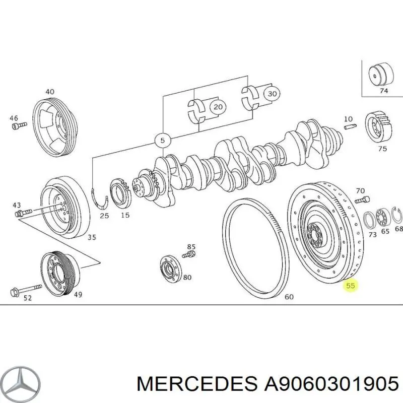 Маховик двигуна Mercedes A9060301905 ціна, від 277.57 USD