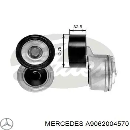 Натягувач приводного ременя Mercedes A9062004570 ціна, від 50.42 USD