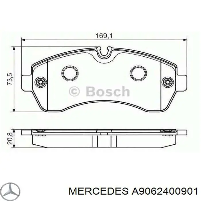 Кронштейн подушки КПП A9062400901 Mercedes