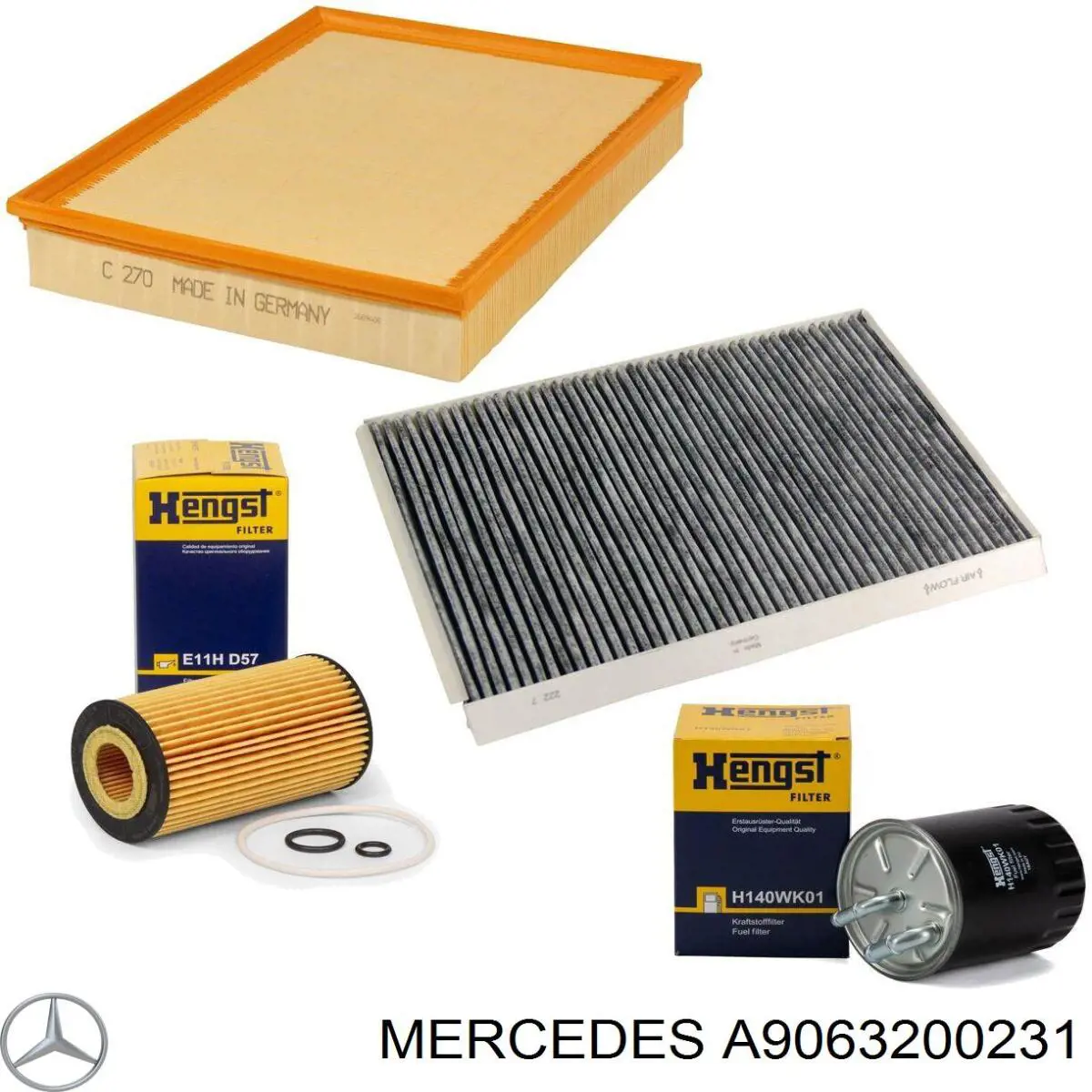 Амортизатор задній A9063200231 Mercedes
