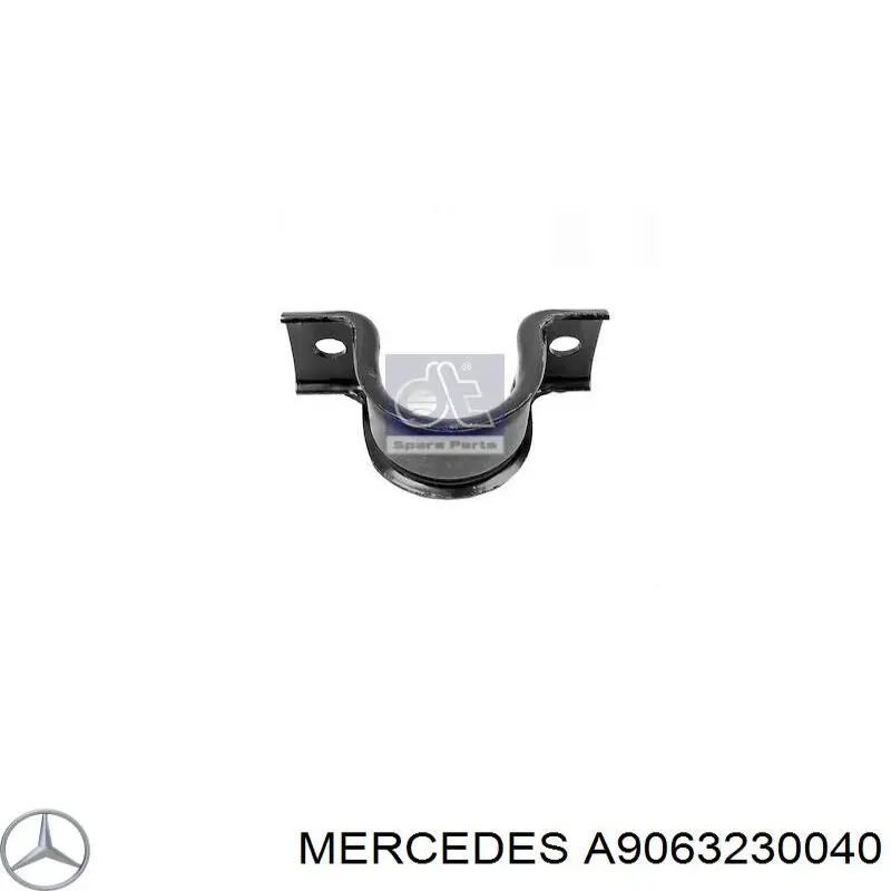 Хомут кріплення втулки стабілізатора, переднього A9063230040 Mercedes