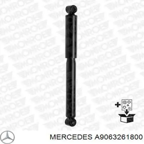 Амортизатор задній Mercedes A9063261800 ціна, від 243.74 USD