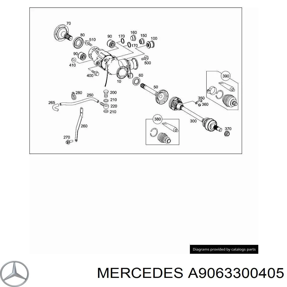 Купити A9063300405 Mercedes Редуктор передній
