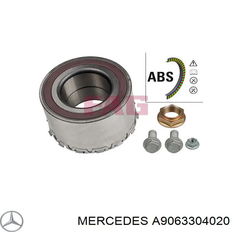 A9063304020 Mercedes Цапфа поворотна ліва