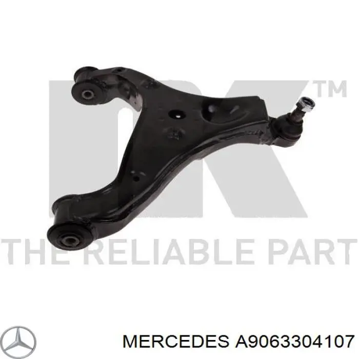 Важіль передньої підвіски нижній, правий Mercedes A9063304107 ціна, від 76.01 USD