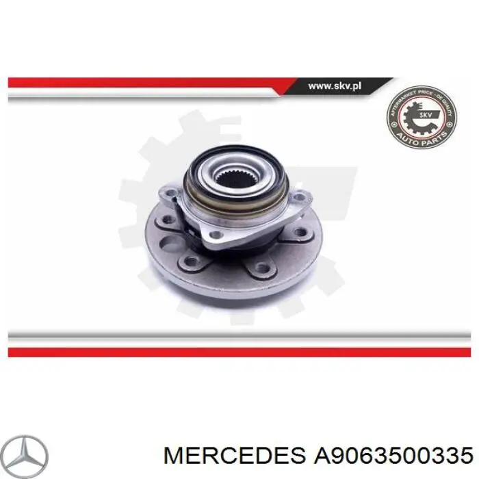 Маточини задніх коліс Mercedes A9063500335 ціна, від 144.82 USD