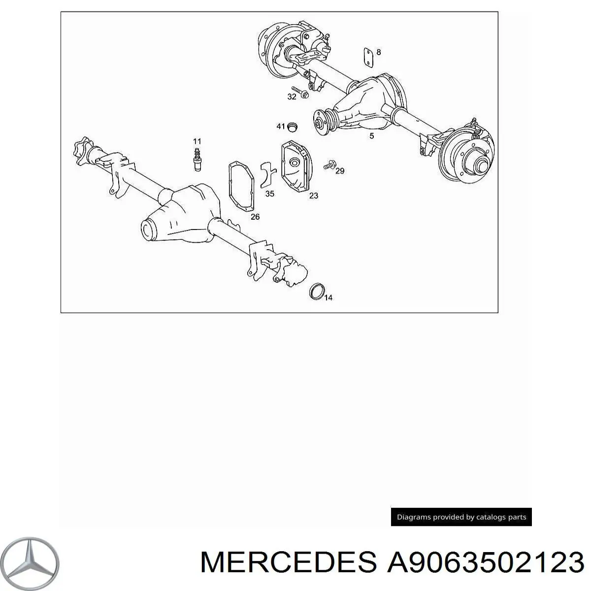 A9063502123 Mercedes Диференціал задній