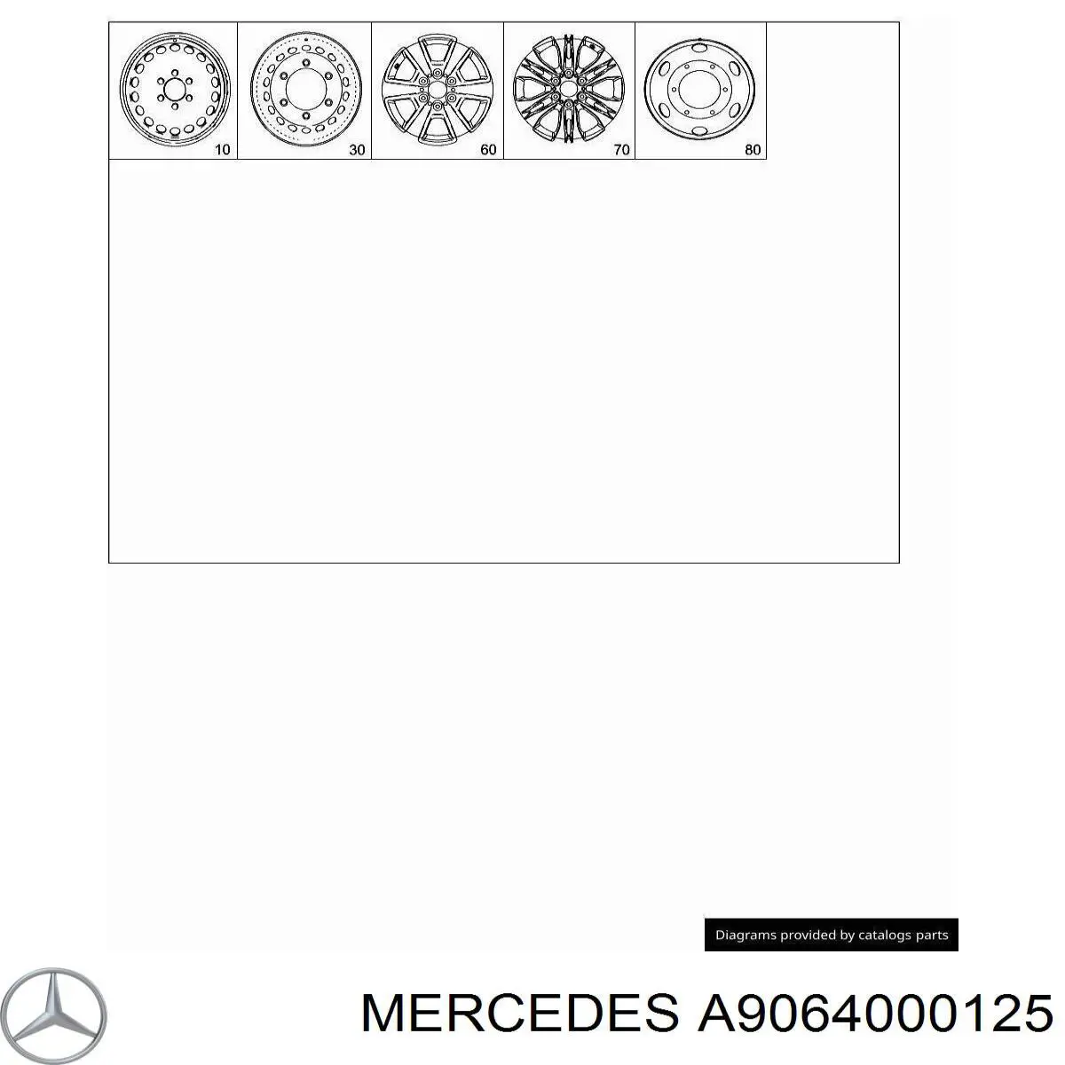 A9064000125 Mercedes Ковпаки на колеса