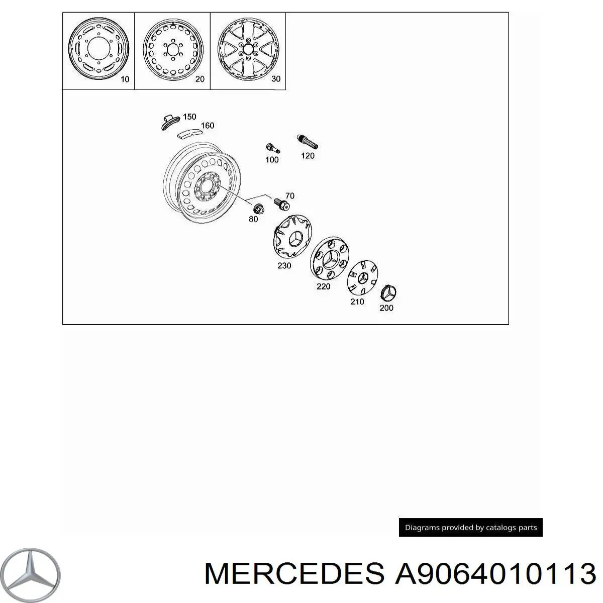  Mercedes A9064010113 ціна, від 12.79 USD