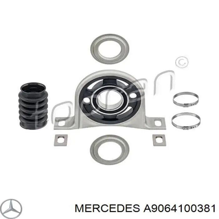 Купити A9064100381 Mercedes Підвісний підшипник карданного валу
