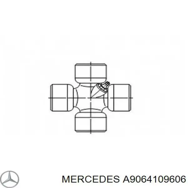 A9064109606 Mercedes Вал карданний основний заднього моста
