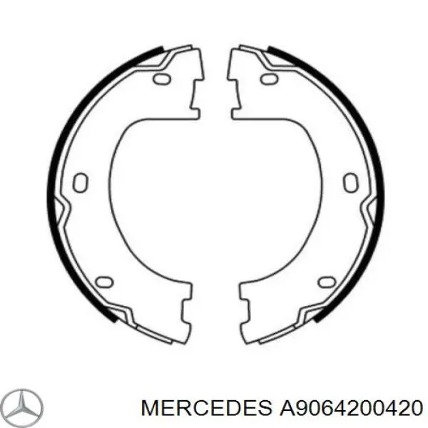 A9064200420 Mercedes Гальмівні колодки ручника