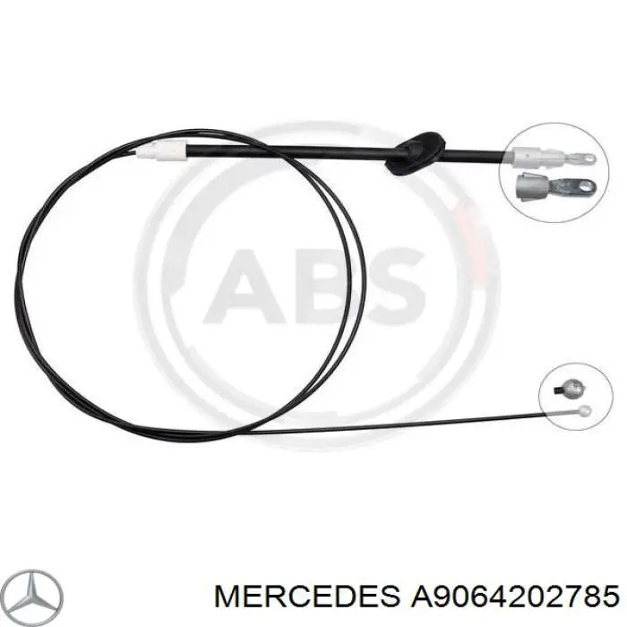 A9064202785 Mercedes Трос ручного гальма передній