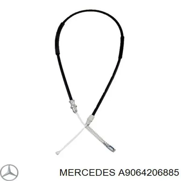 Трос ручного гальма задній, правий/лівий Mercedes A9064206885 ціна, від 17.89 USD