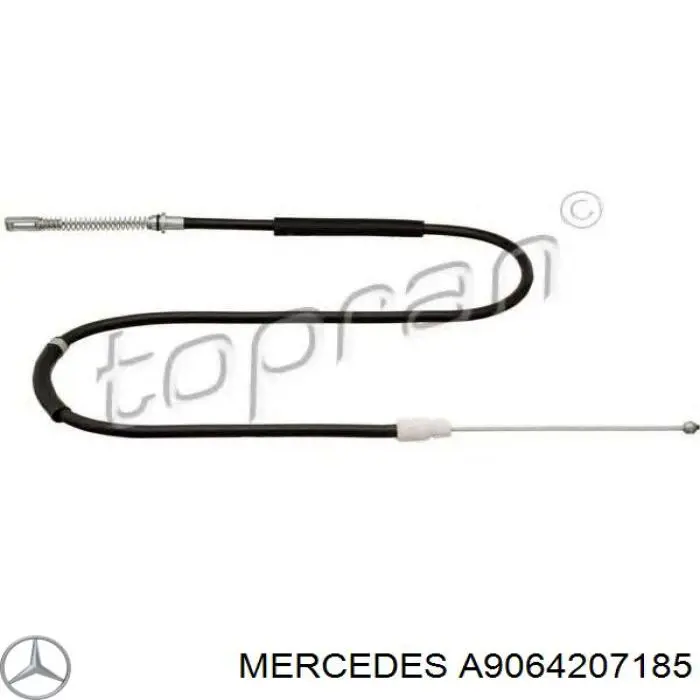 Трос ручного гальма задній, правий/лівий Mercedes A9064207185 ціна, від 13.90 USD