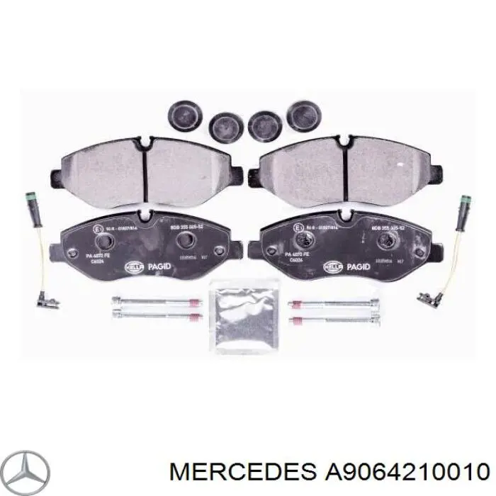 Колодки гальмівні передні, дискові A9064210010 Mercedes