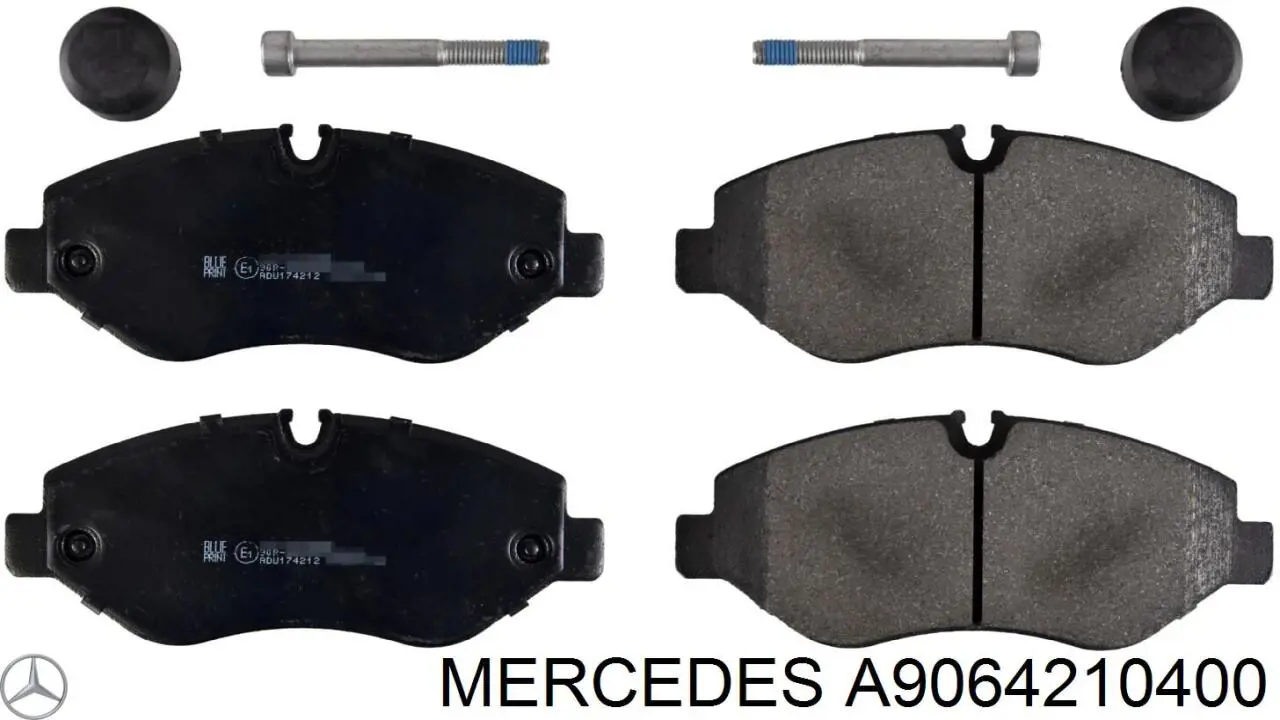 Гальмівні колодки Mercedes A9064210400 ціна, від 57.55 USD