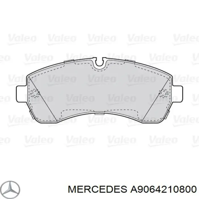 Гальмівні колодки Mercedes A9064210800 ціна, від 27.44 USD