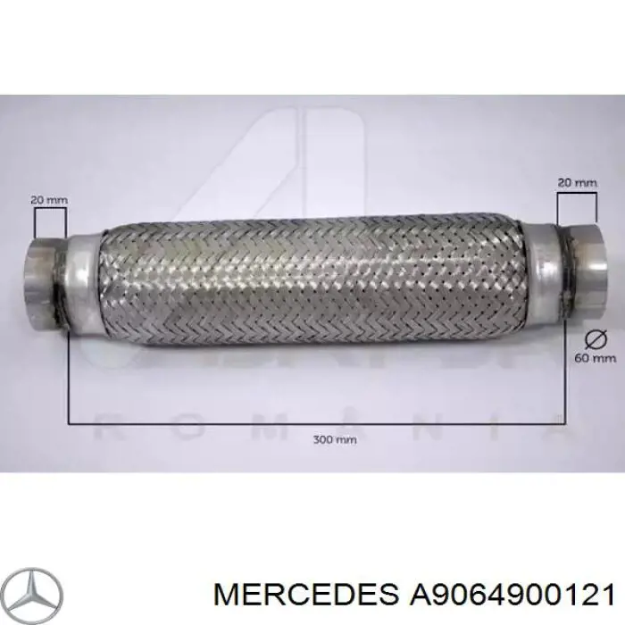 Глушник, задня частина A9064900121 Mercedes