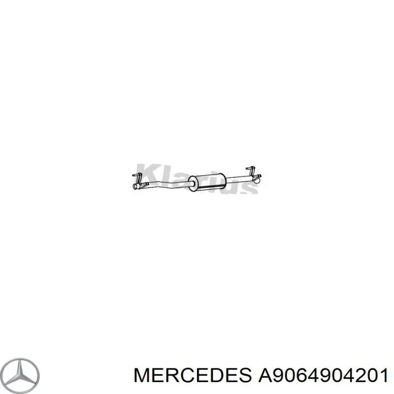 A9064904201 Mercedes Середній глушник