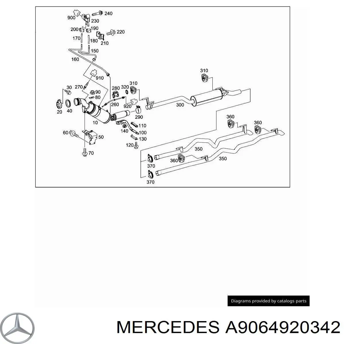  Mercedes A9064920342 ціна, від 33.01 USD