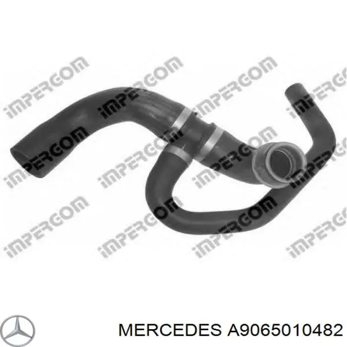 Шланг/патрубок радіатора охолодження, нижній Mercedes A9065010482 ціна, від 29.00 USD