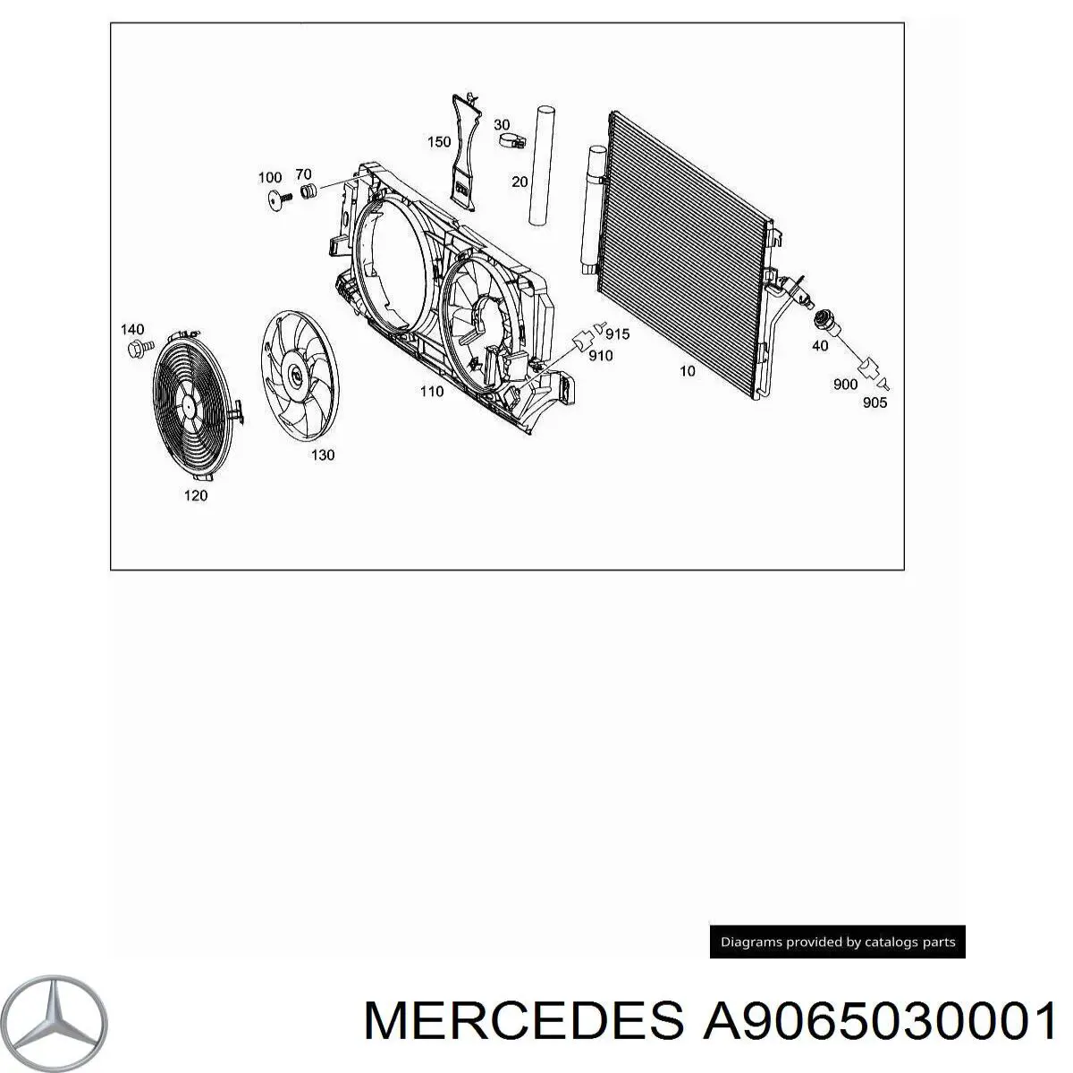 Решітка радіатора кондиціонера на Mercedes Sprinter (906)