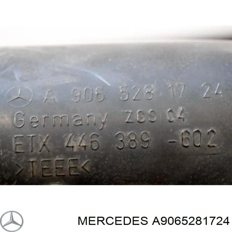 Патрубок повітряний, вихід повітряного фільтра Mercedes A9065281724