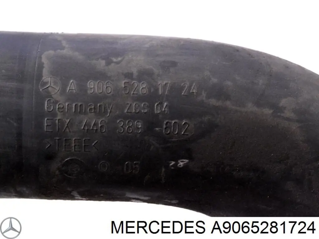 Купити A9065281724 Mercedes Патрубок повітряний, вихід повітряного фільтра