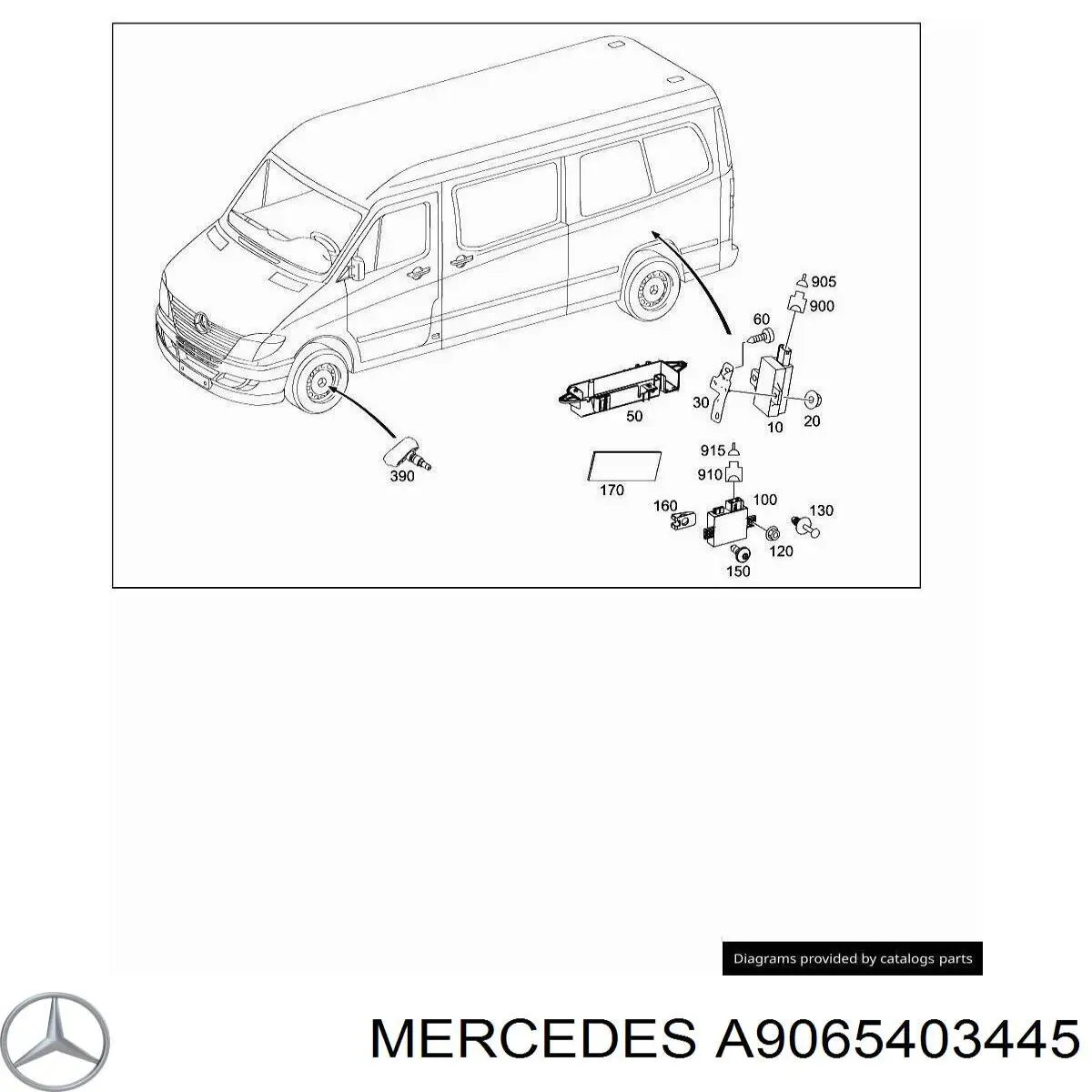  Mercedes A9065403445 ціна, від 37.12 USD