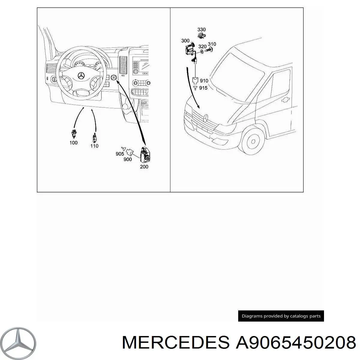 A9069004001 Mercedes Замок запалювання