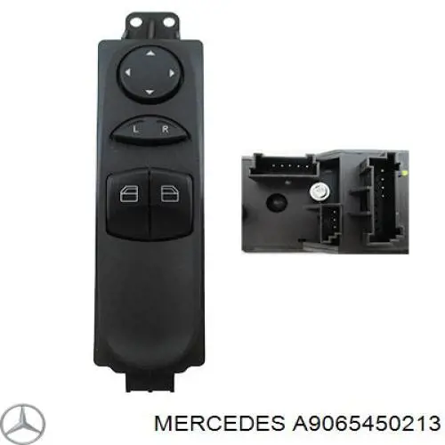 Кнопковий блок керування склопідіймачами передній лівий Mercedes A9065450213 ціна, від 34.33 USD