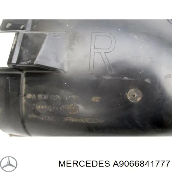 Підкрилок переднього крила, правий передній A9066841777 Mercedes