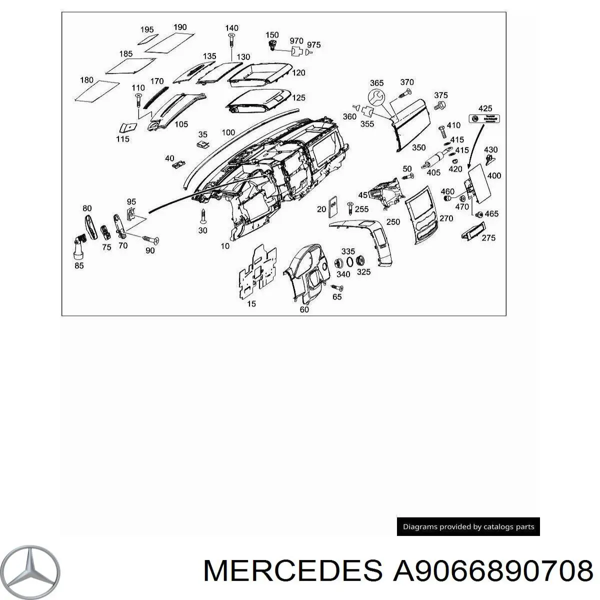 Купити A9066890708 Mercedes 