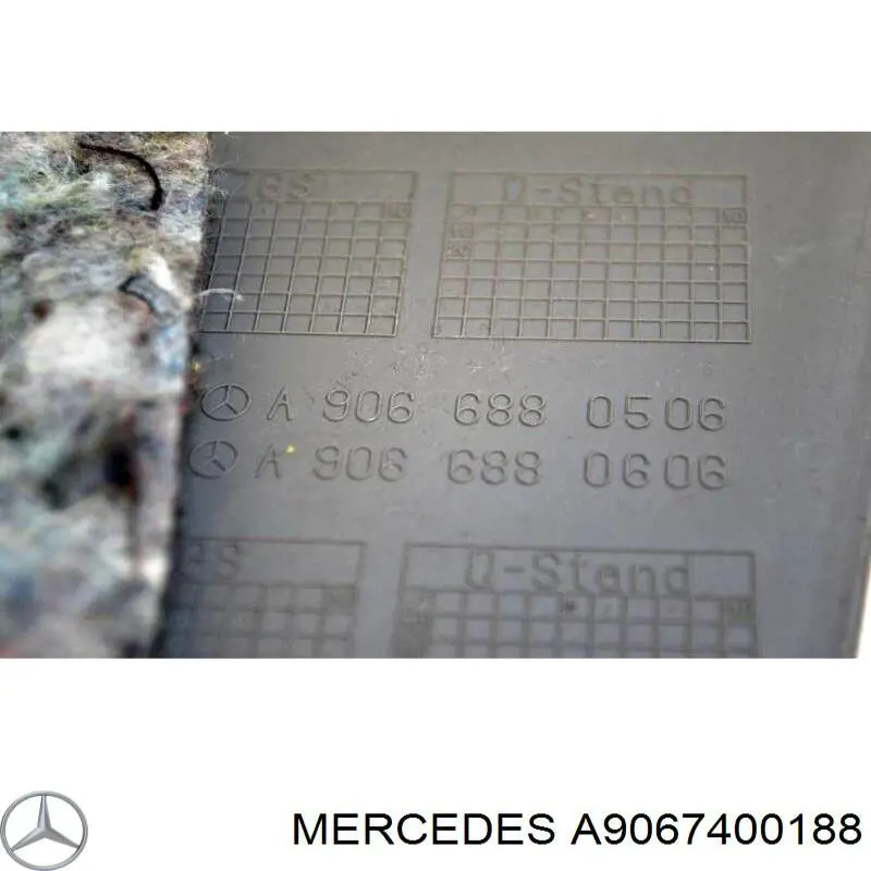 Купити A9067400188 Mercedes Ручка задньої (двостулкової) двері ліва внутрішня