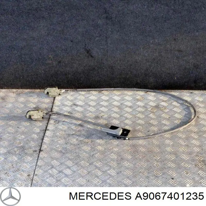 A9067401235 Mercedes Замок задної лівої двостулкової двері, нижній