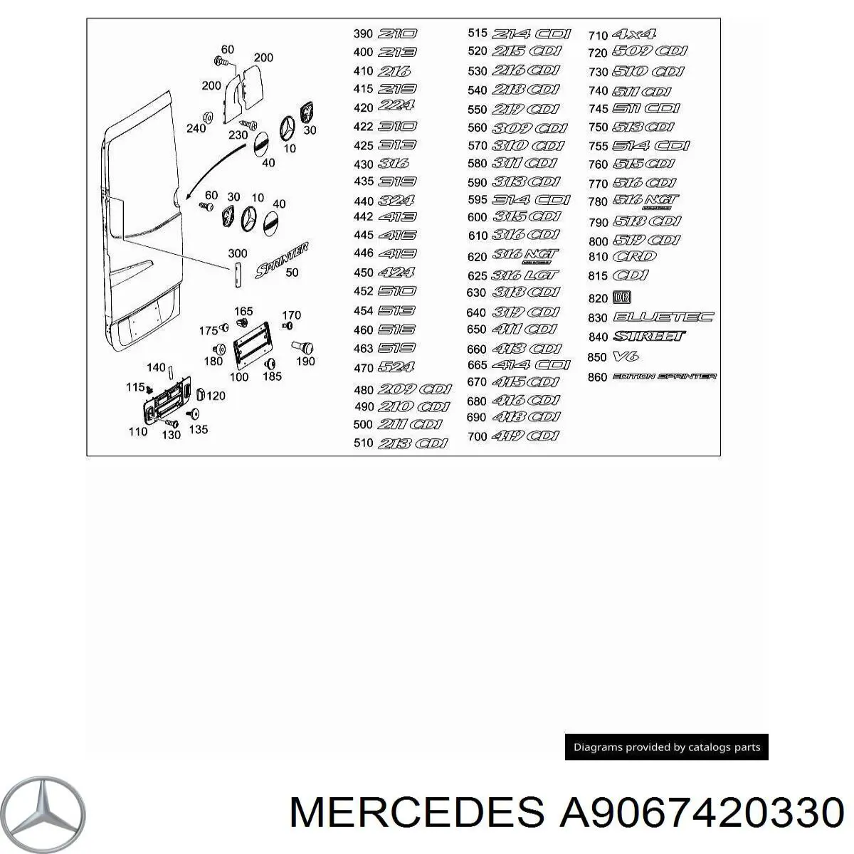 A9067420330 Mercedes 