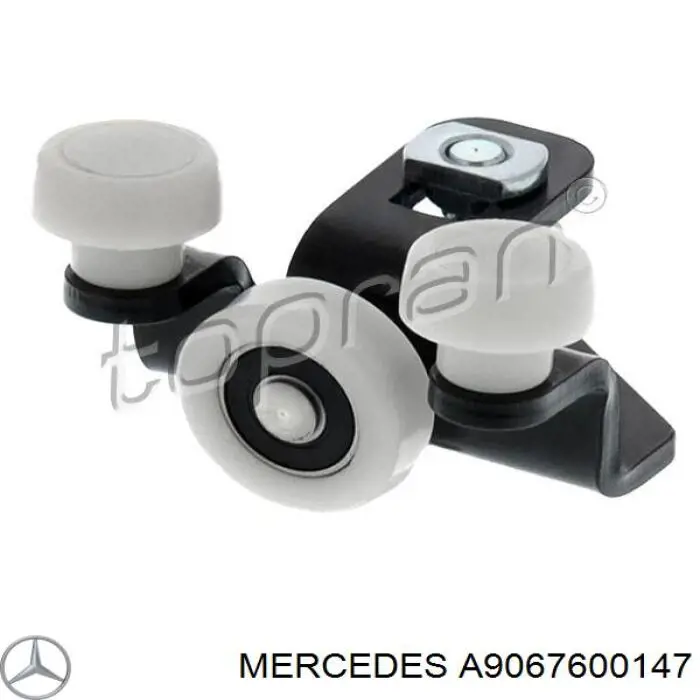 Ролик двері бічної/зсувної, правий верхній Mercedes A9067600147 ціна, від 15.71 USD