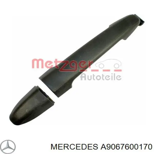 Ручка двері бічної/зсувної зовнішня Mercedes A9067600170 ціна, від 12.67 USD