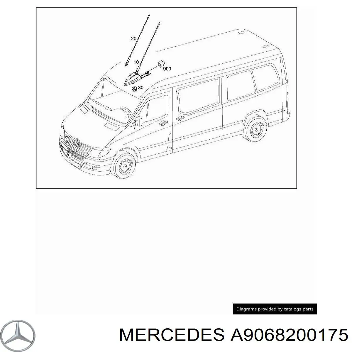 A9068200175 Mercedes Антена на дах
