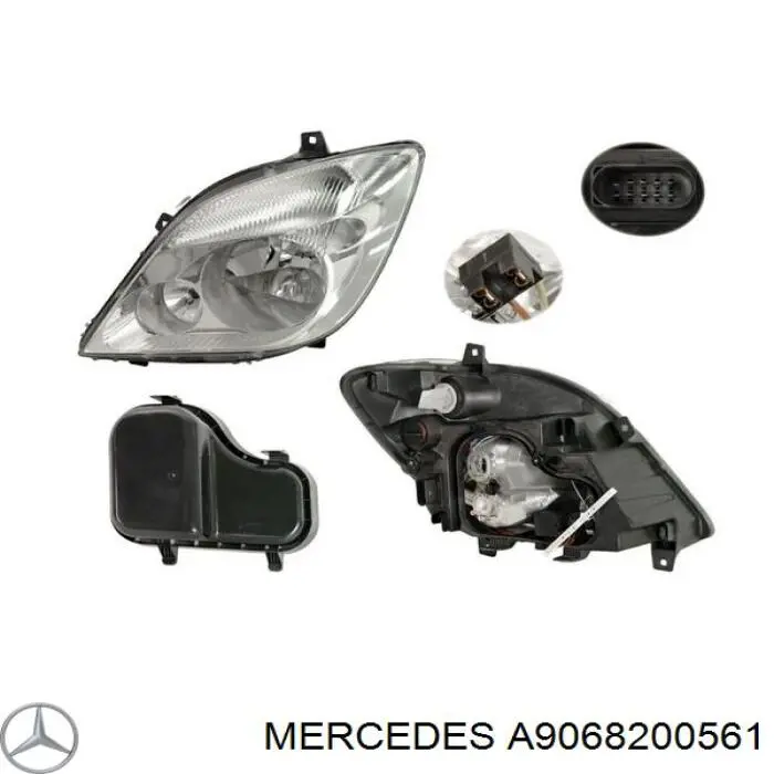 Фара ліва передня Mercedes A9068200561 ціна, від 115.90 USD