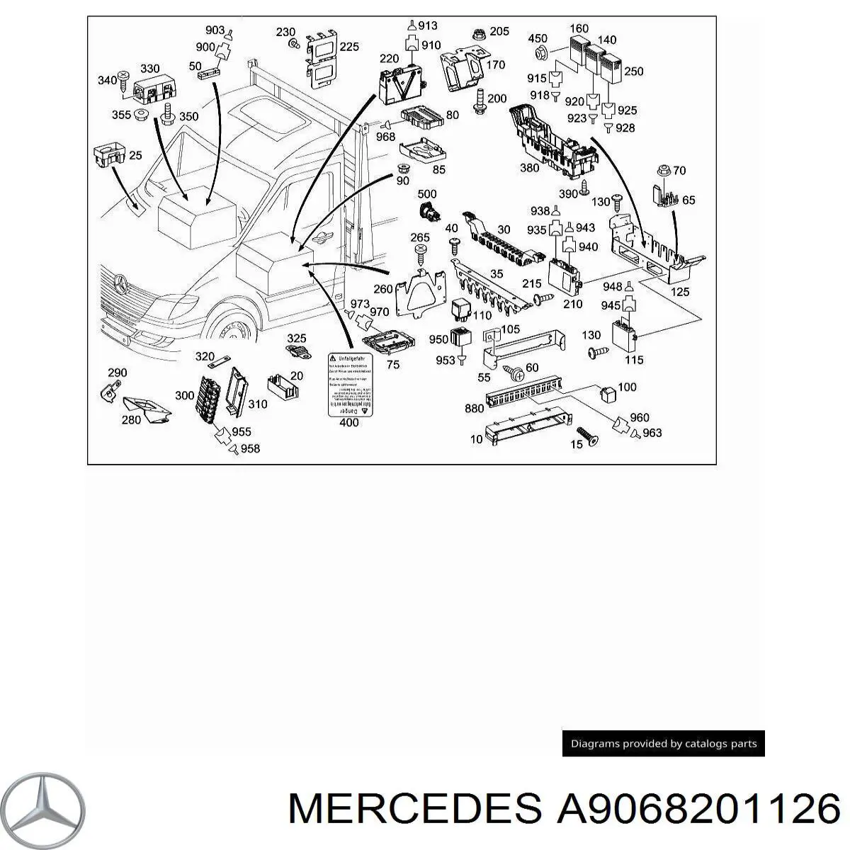 A9068201126 Mercedes блок керування освітленням