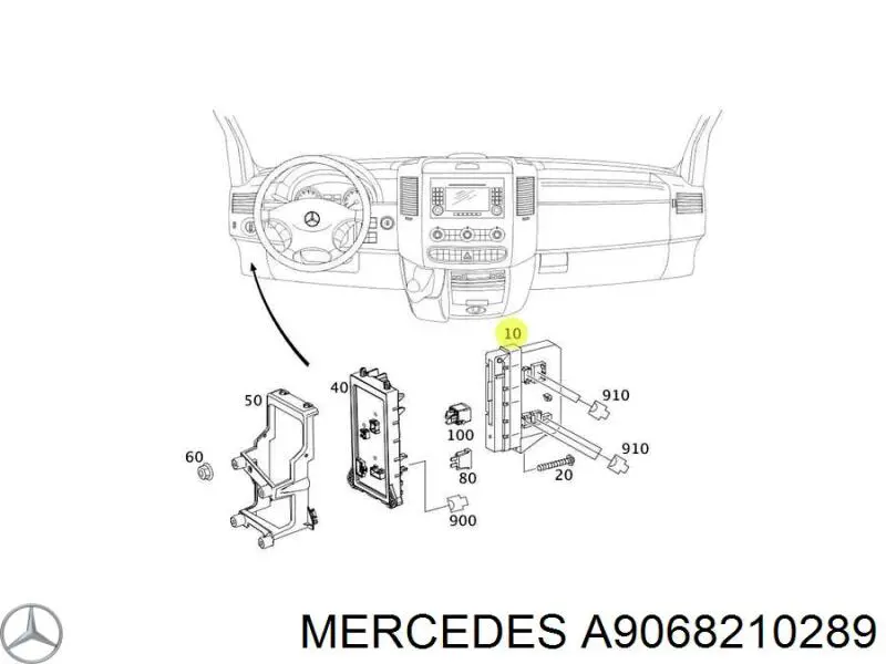 Mercedes A9068210289 ціна, від 11.17 USD