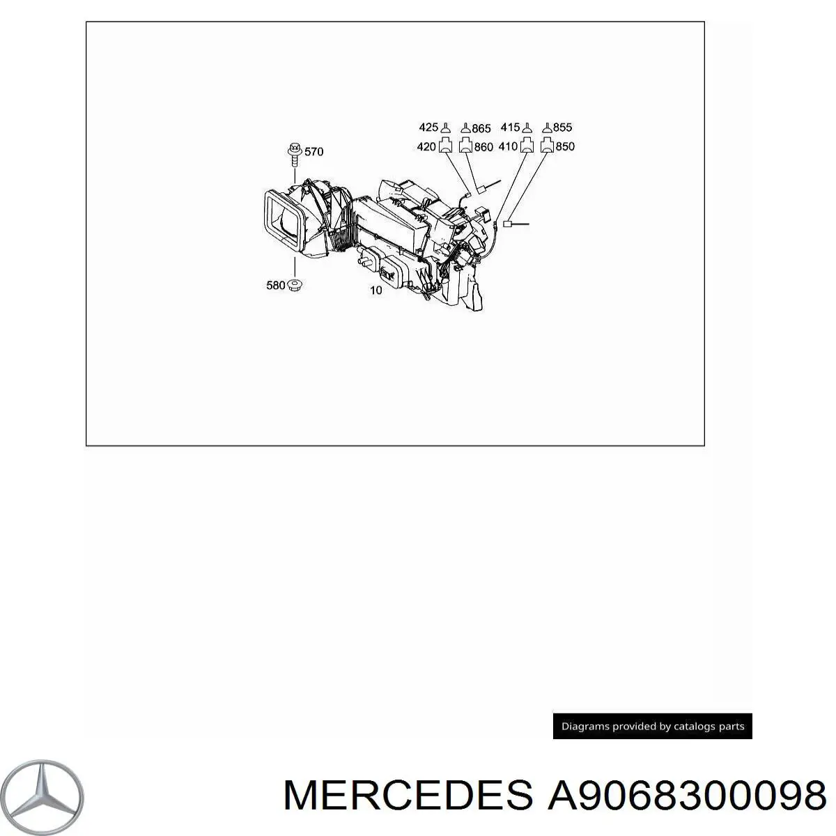  Mercedes A9068300098 ціна, від 2.53 USD