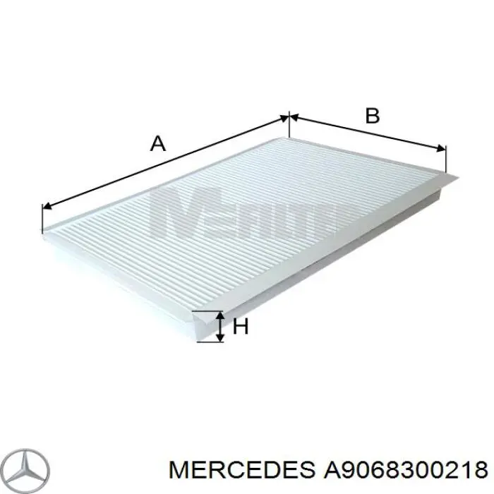 Купити A9068300218 Mercedes Фільтр салону вугільний