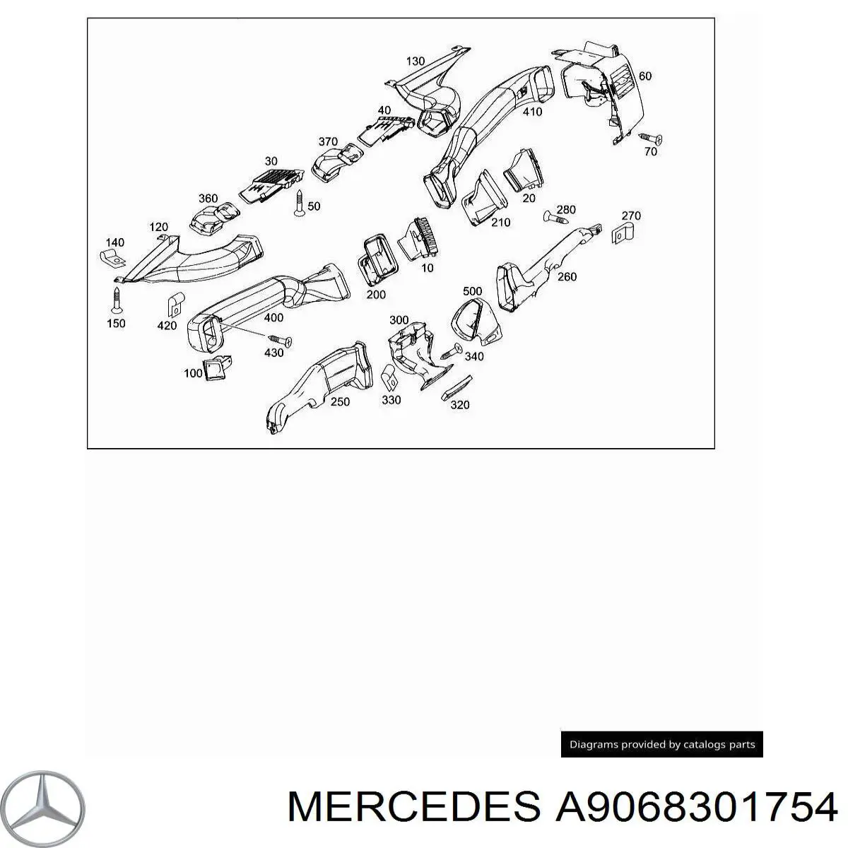  Mercedes A9068301754 ціна, від 6.33 USD