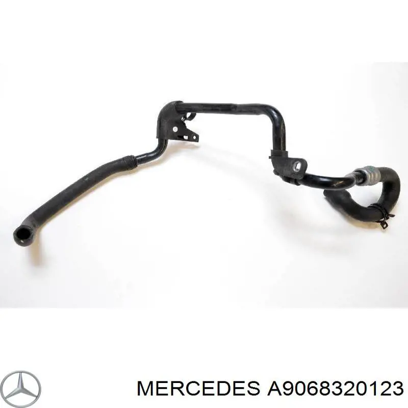 Купити A906832012364 Mercedes Шланг радіатора опалювача/пічки, обратка