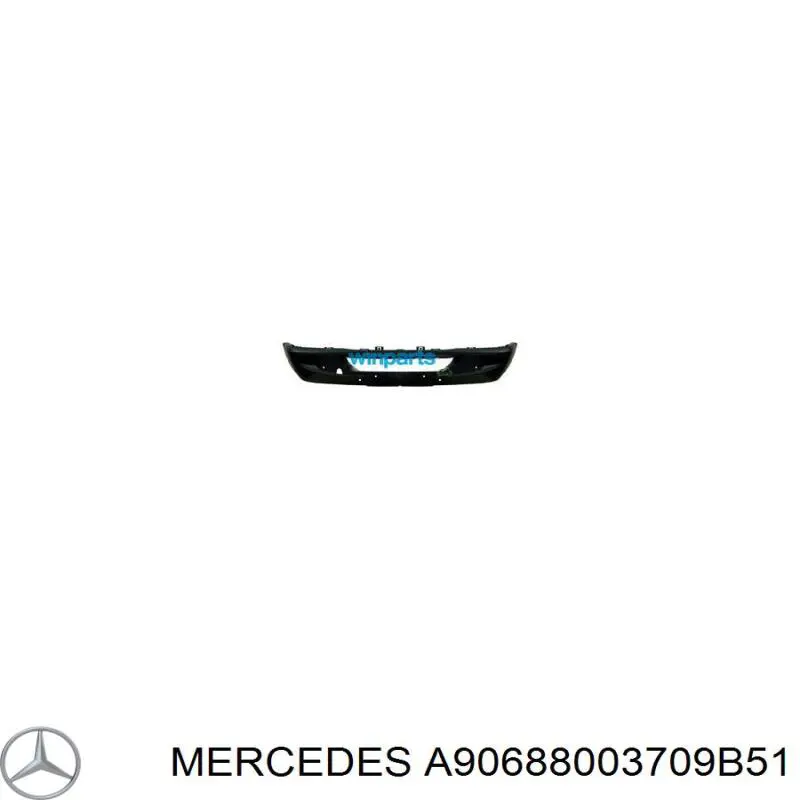 9068800370 Mercedes бампер передній