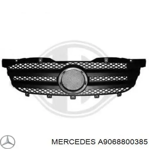 Купити A9068800385 Mercedes Захисна решітка радіатора